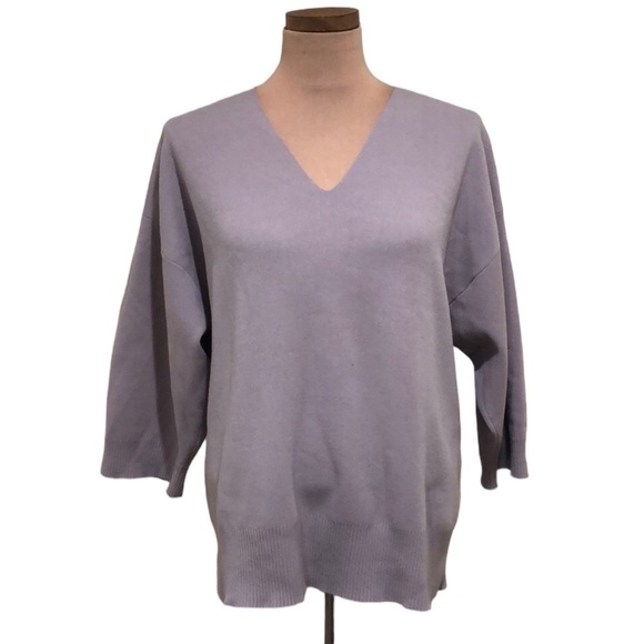Aritzia Wilfred Sweater Size Large Dusty Purple - Picture 1 of 11
